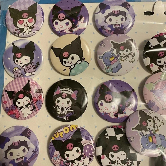 Copied - Sanrio Kuromi Pins 2 pins lot - Picture 1 of 3